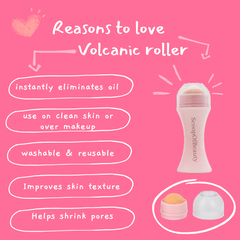 Volcanic oil absorbing roller