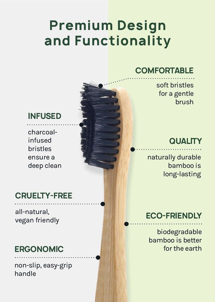 Bamboo charcoal toothbrush