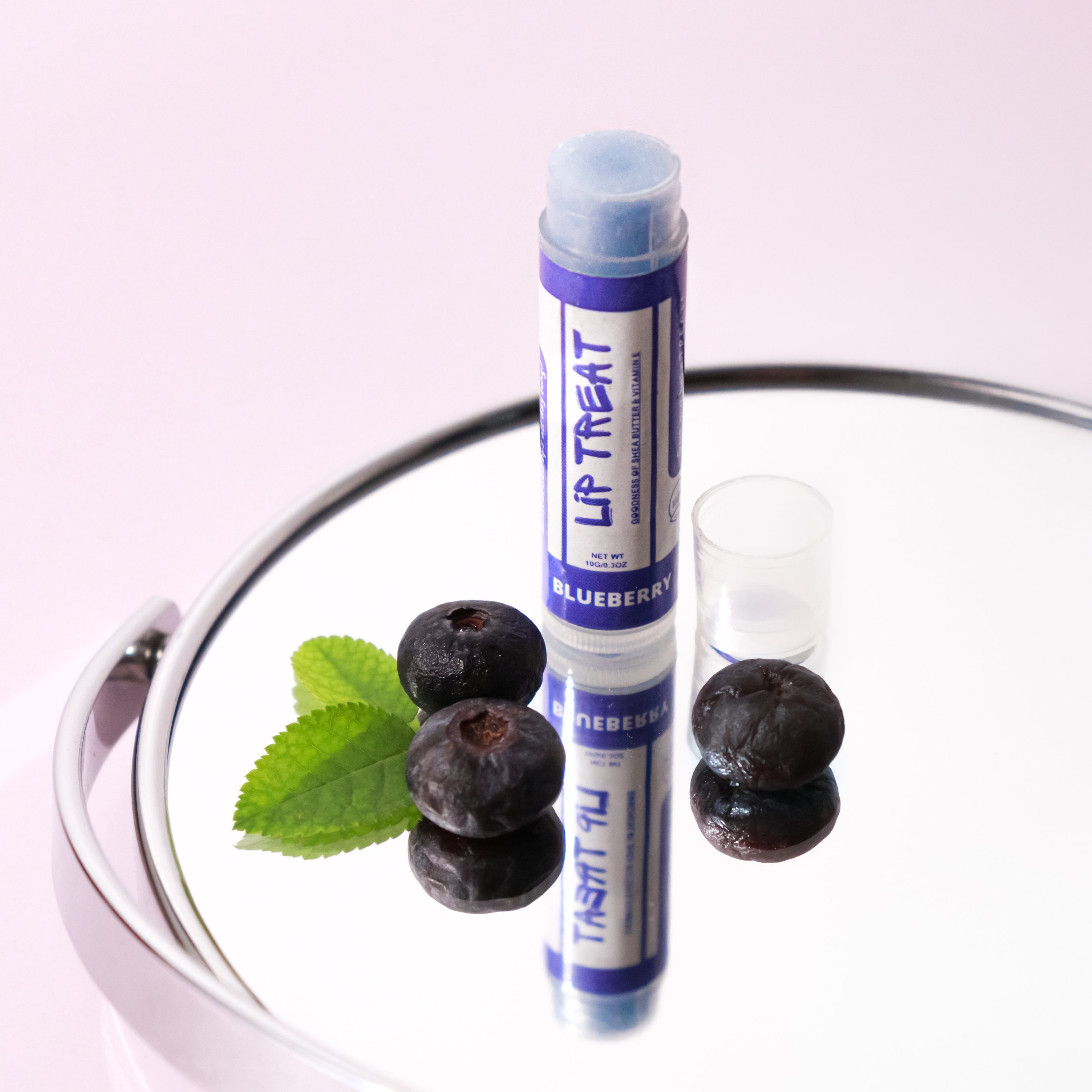 Blueberry lip scrub + lip balm combo
