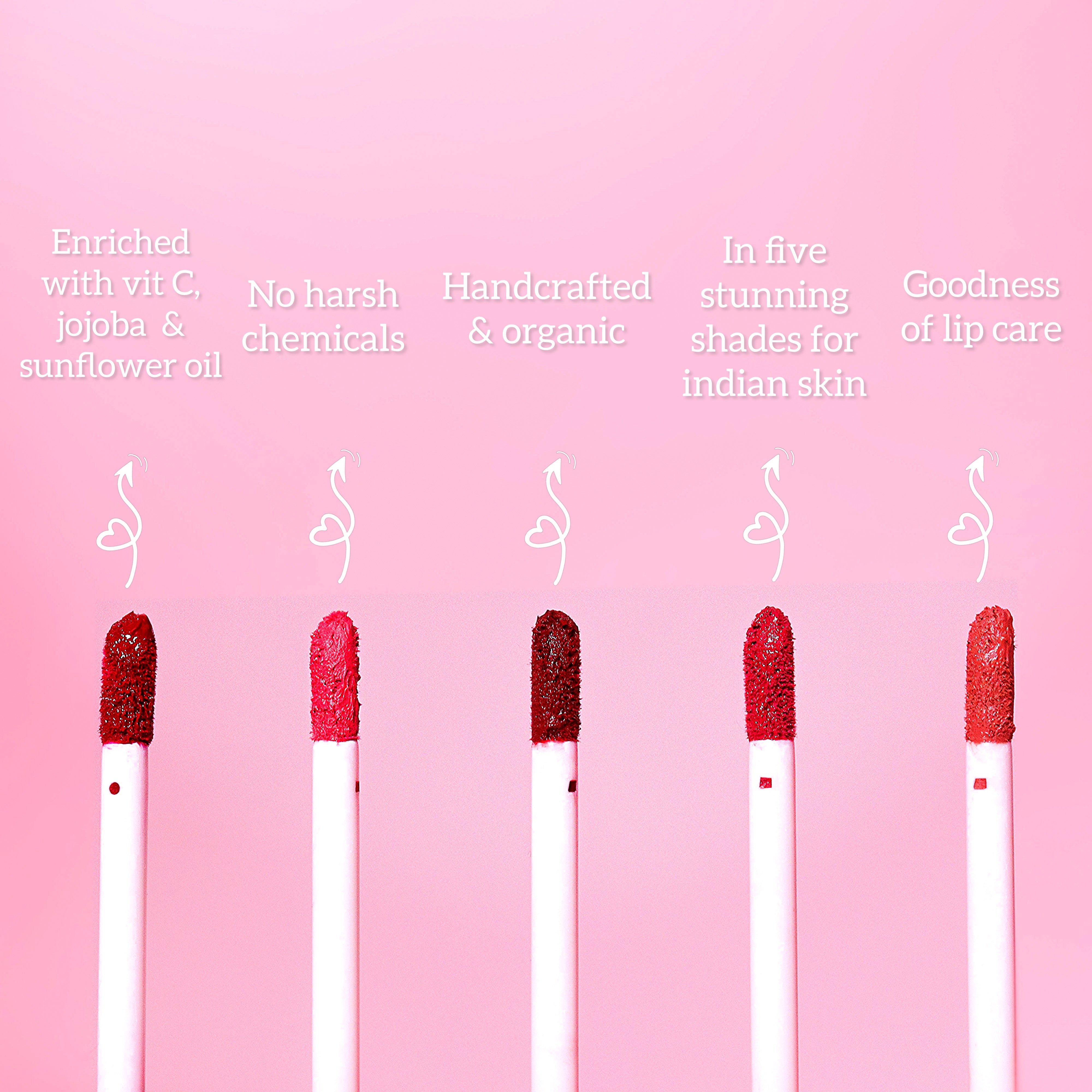 Creamy matte lipsticks