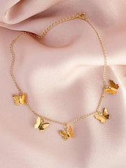 Butterfly all over necklace