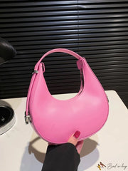 Minimal top handle hobo bag